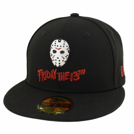 Friday the 13th Jason Bigface Flatbill Snapback Hat w/Blood